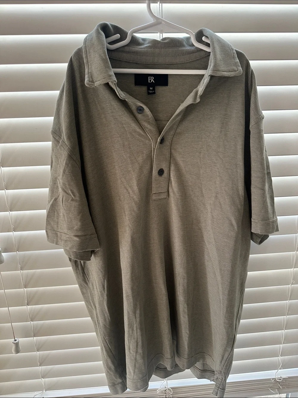 Banana Republic Men's Light Sage Green Polo